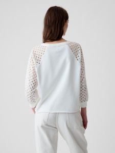 Vintage Soft Eyelet Sweatshirt sold by GAP