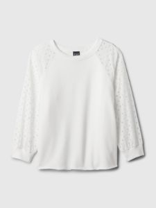 Vintage Soft Eyelet Sweatshirt sold by GAP