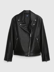 Vegan Leather Moto Jacket sold by GAP