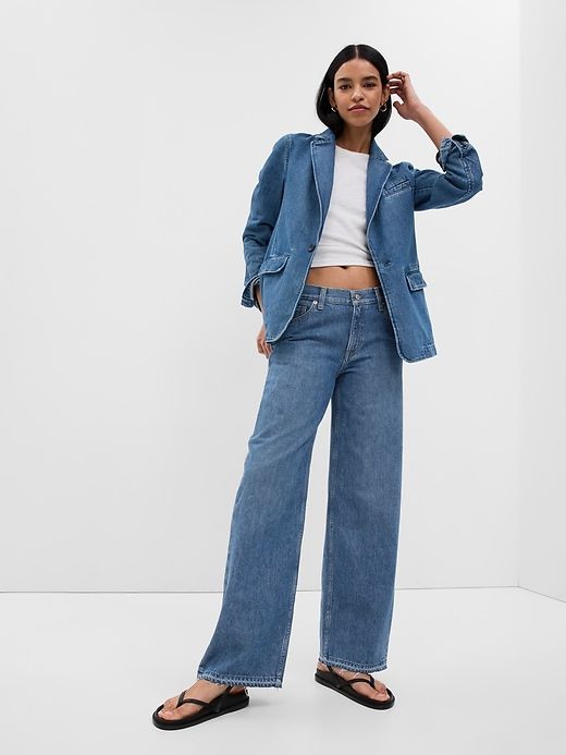 Low Rise Stride Wide-Leg Jeans sold by GAP