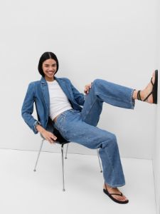 Low Rise Stride Wide-Leg Jeans sold by GAP