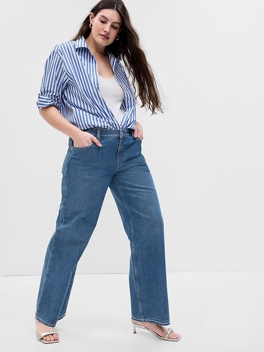 Low Rise Stride Wide-Leg Jeans sold by GAP product image thumbnail 4
