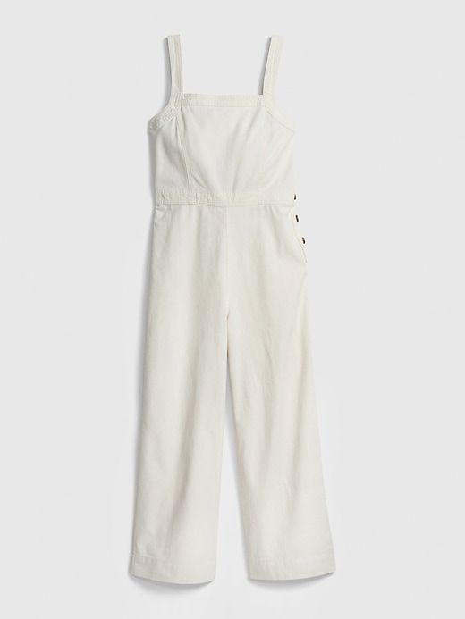 Apronneck Jumpsuit in Linen-Cotton sold by GAP
