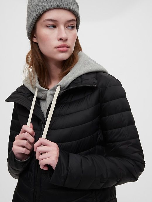 Upcycled Lightweight Puffer Jacket sold by GAP product image thumbnail 4