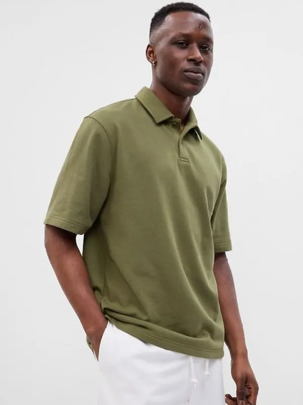 French Terry Polo Shirt sold by GAP