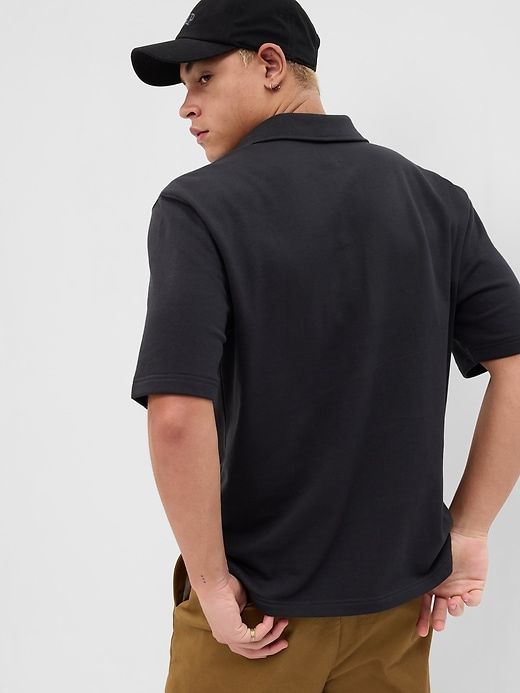French Terry Polo Shirt sold by GAP product image thumbnail 2