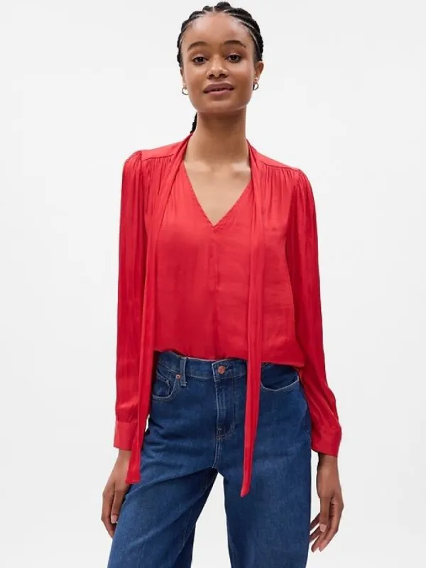 Tie-Neck Shirt sold by GAP