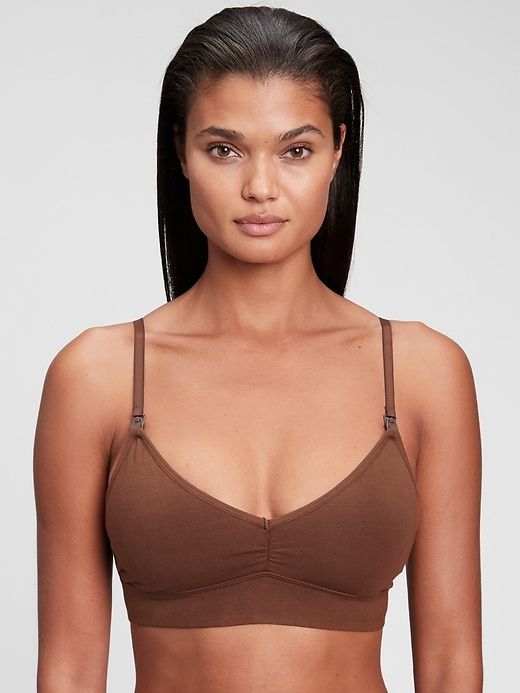 Maternity Stretch Cotton Nursing Bralette sold by GAP