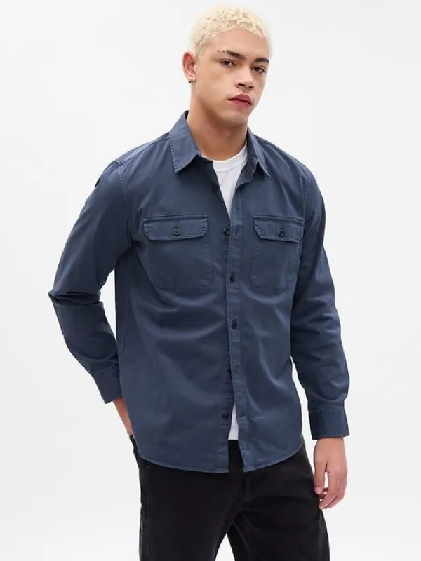 Twill Utility Shirt sold by GAP