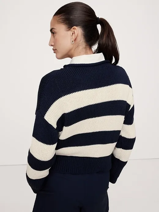 Oversized Cotton Roll-Neck Sweater sold by Banana Republic product image thumbnail 2
