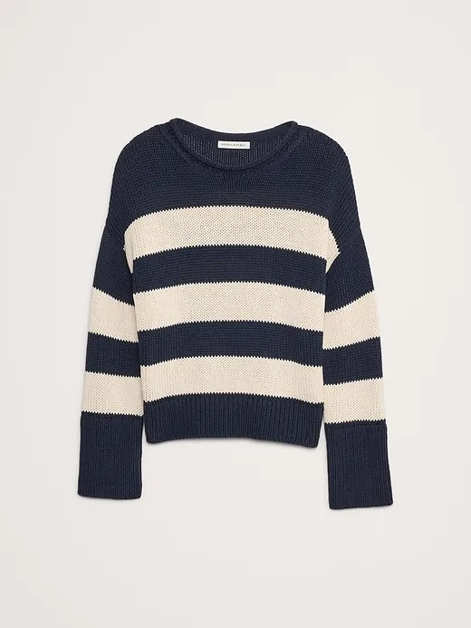 Oversized Cotton Roll-Neck Sweater sold by Banana Republic product image thumbnail 4