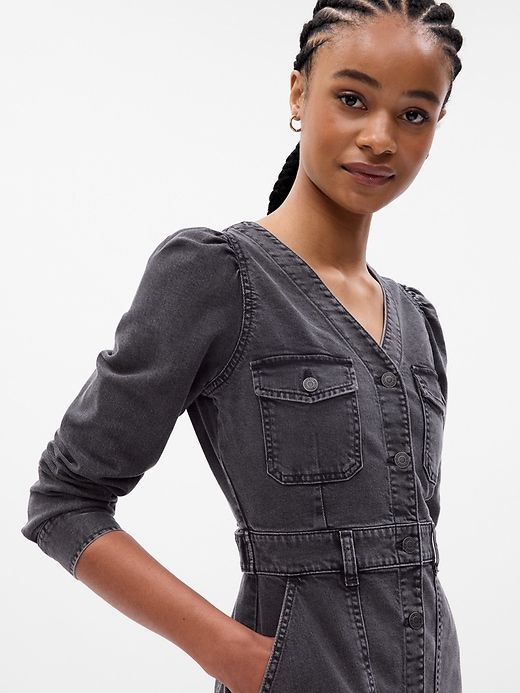Western Denim Mini Dress sold by GAP product image thumbnail 3