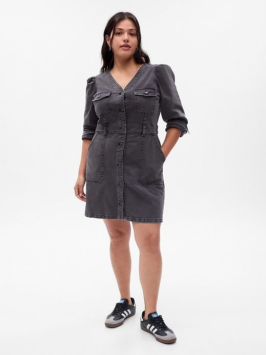 Western Denim Mini Dress sold by GAP product image thumbnail 4