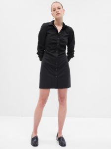 Organic Cotton Ruched Mini Shirtdress sold by GAP