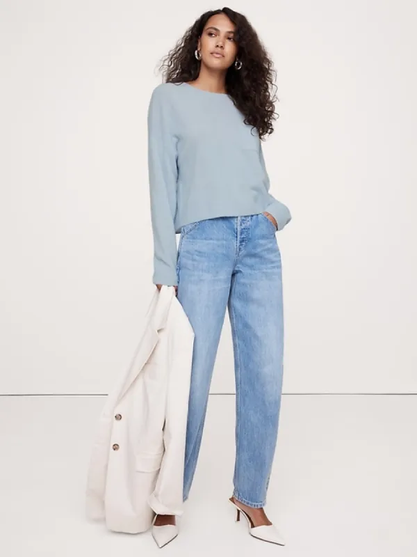 Caro Cropped Lightweight Cashmere Sweater sold by Banana Republic