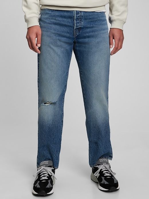 Button Fly '90s Original Straight Fit Jeans sold by GAP product image thumbnail 3