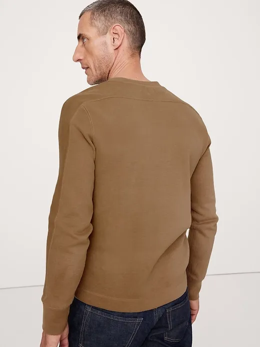 Double-Knit Henley T-Shirt sold by Banana Republic product image thumbnail 2