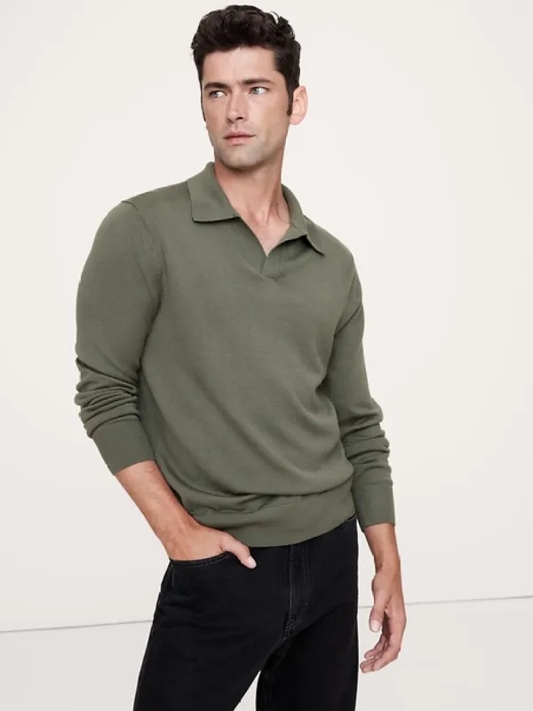 Italian Merino Sweater Polo sold by Banana Republic