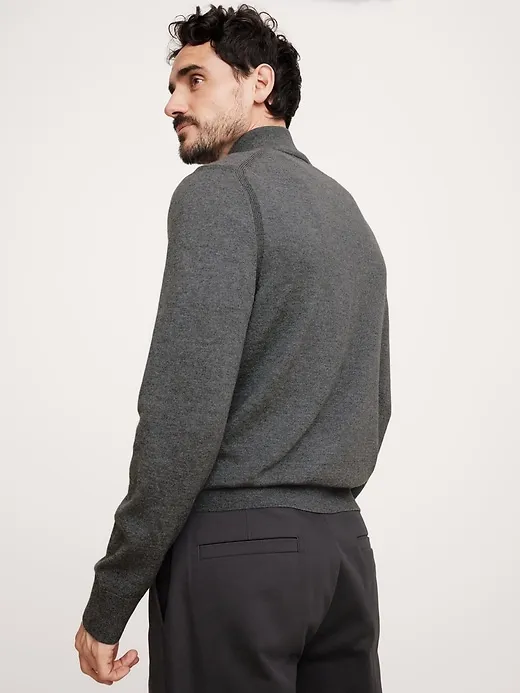 Italian Merino Half-Zip Sweater sold by Banana Republic product image thumbnail 2