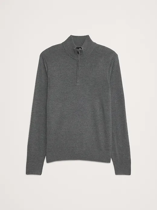 Italian Merino Half-Zip Sweater sold by Banana Republic product image thumbnail 4