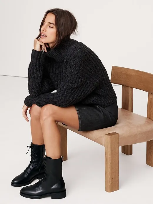 Italian Leather Lace-Up Boot sold by Banana Republic product image thumbnail 2