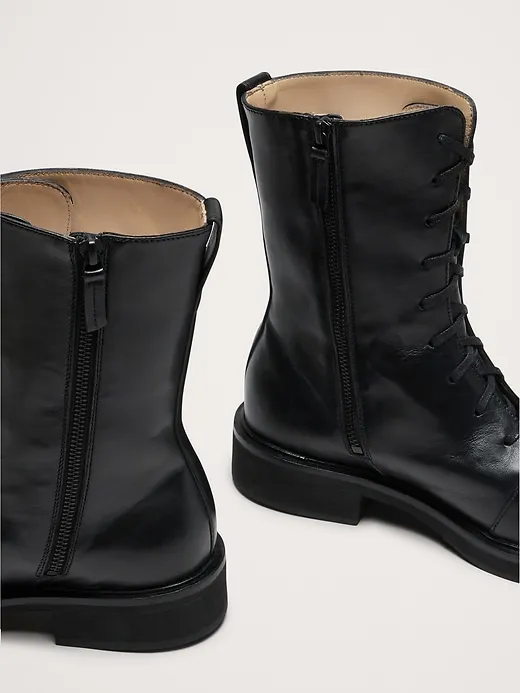 Italian Leather Lace-Up Boot sold by Banana Republic product image thumbnail 3
