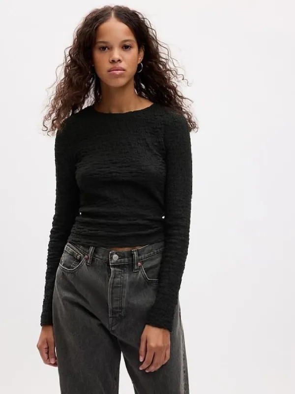 Cropped Pucker T-Shirt sold by GAP