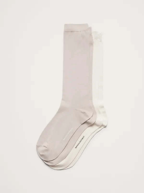 Silk-Blend Trouser Sock 2-Pack sold by Banana Republic