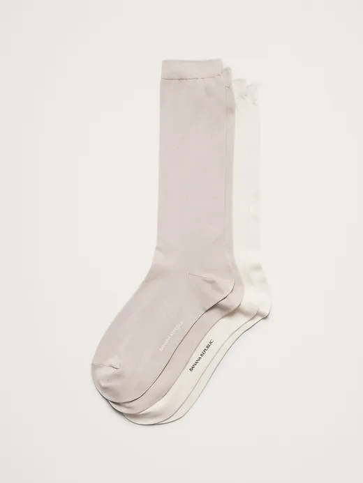 Silk-Blend Trouser Sock 2-Pack sold by Banana Republic