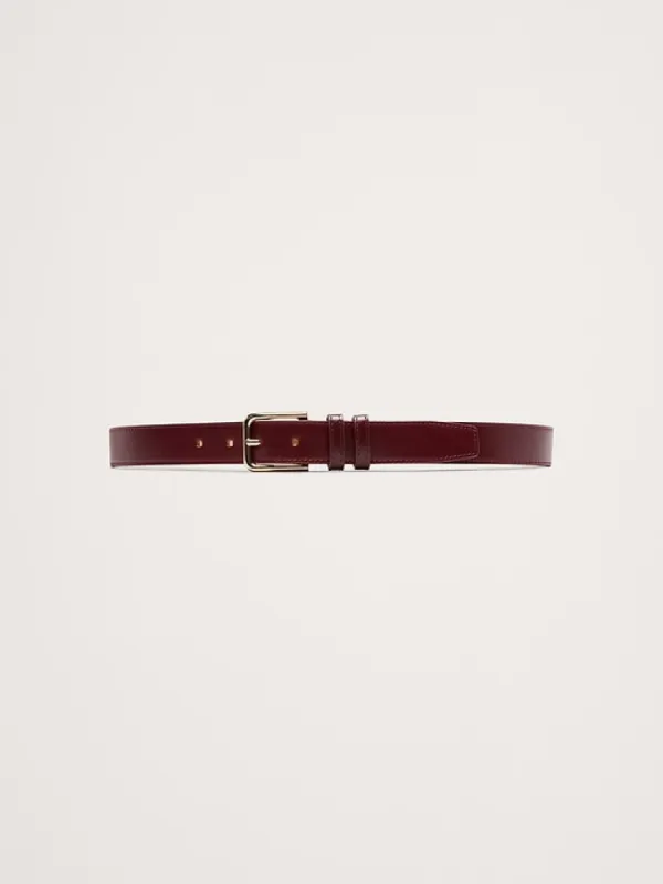 Topstitched Leather Belt sold by Banana Republic