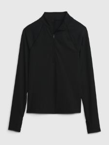GapFit Studio Rib Quarter-Zip Top sold by GAP