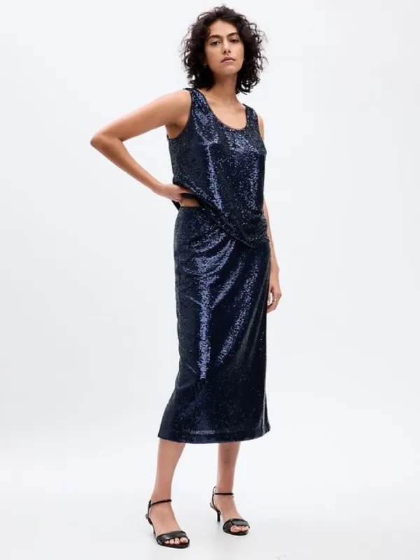 Sequin Midi Pencil Skirt sold by GAP
