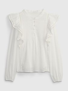 Ruffle Pintuck Top sold by GAP