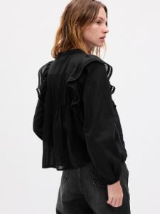 Ruffle Pintuck Top sold by GAP