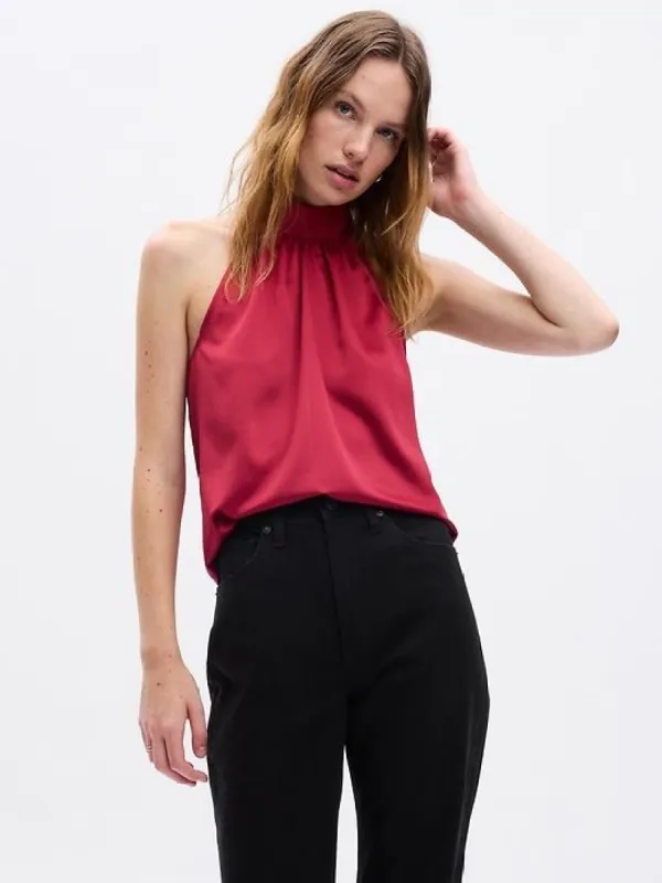 Satin Halter Top sold by GAP