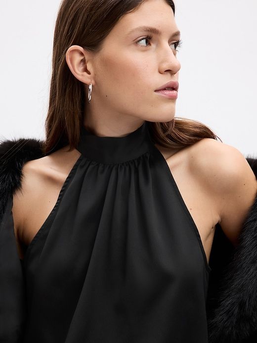 Satin Halter Top sold by GAP product image thumbnail 5