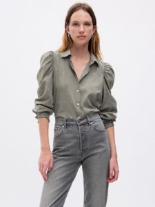 Embroidered Puff Sleeve Shirt sold by GAP