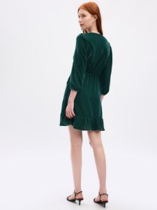 Velvet Wrap Mini Dress sold by GAP