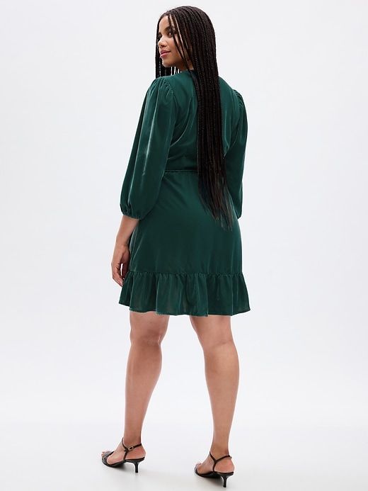 Velvet Wrap Mini Dress sold by GAP product image thumbnail 5
