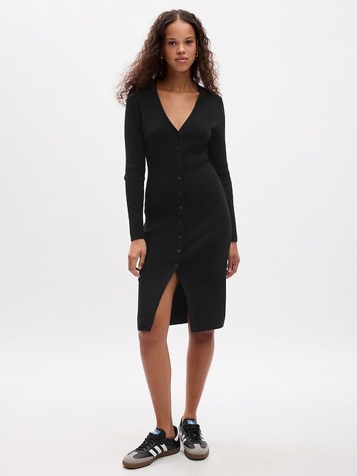 CashSoft Rib Midi Sweater Dress sold by GAP