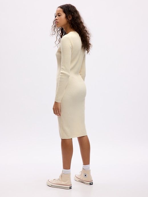 CashSoft Rib Midi Sweater Dress sold by GAP product image thumbnail 2