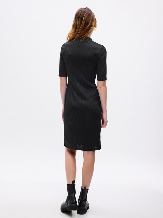 Mockneck Rib Midi Dress sold by GAP product image thumbnail 2