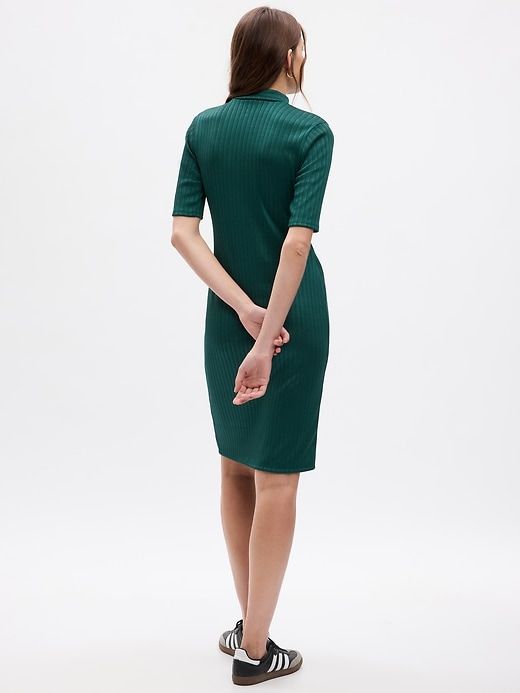 Mockneck Rib Midi Dress sold by GAP product image thumbnail 3