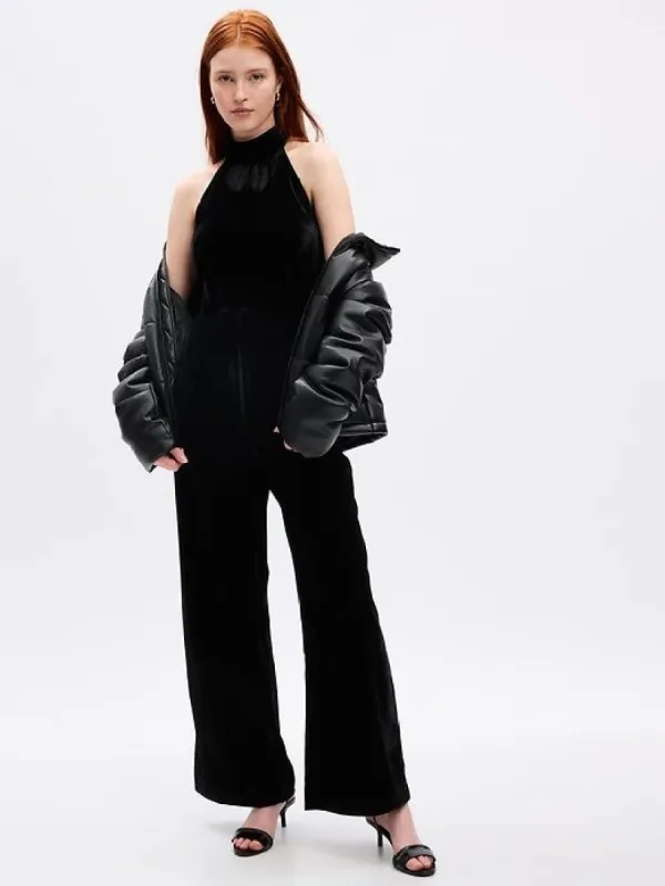 Velvet Halter Jumpsuit sold by GAP