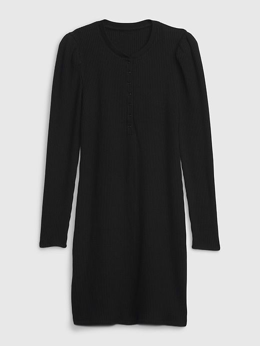 Waffle Henley Mini Dress sold by GAP product image thumbnail 4