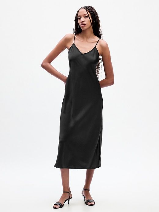 Satin Midi Slip Dress sold by GAP