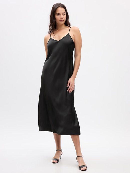 Satin Midi Slip Dress sold by GAP product image thumbnail 4