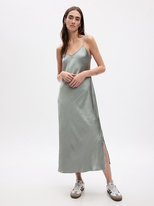 Satin Midi Slip Dress sold by GAP