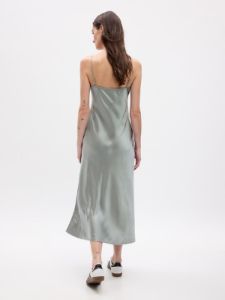 Satin Midi Slip Dress sold by GAP