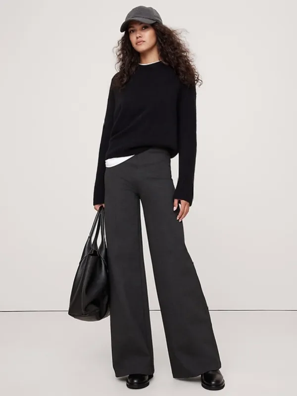 Wide-Leg Everywhere Ponte Pant sold by Banana Republic